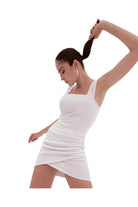 Gira Official-Beyaz Payetli Korsajlı Elbise-Elbise-2-Milagron.com