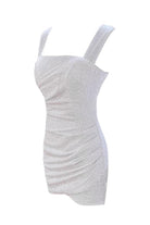 Gira Official-Beyaz Payetli Korsajlı Elbise-Elbise-3-Milagron.com