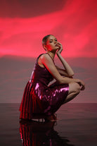 Gira Official-Bordo Payetli Mini Elbise-Elbise-6-Milagron.com