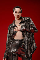 Gira Official-Gold Pullu Gömlek Pantolon Takım-Alt - Üst Takım-3-Milagron.com