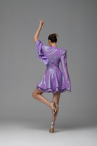 Gira Official-Lila Payetli Glenli Elbise-Elbise-6-Milagron.com