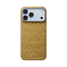 Iphone 18 Pro Max Karbon Kılıf Magsafe Uyumlu Aramid Fiber - Edge Golden Drift