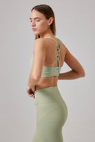 Glo Studio-Amelie Glossy Legging Desert Green-Tayt-2-Milagron.com