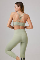 Glo Studio-Amelie Glossy Legging Desert Green-Tayt-3-Milagron.com