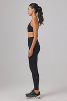 Glo Studio-Amelie Glossy Legging Jet Black | Kadın Parlak Ve Yüksek Belli Tayt-Tayt-3-Milagron.com