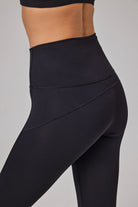 Glo Studio-Amelie Glossy Legging Jet Black | Kadın Parlak Ve Yüksek Belli Tayt-Tayt-5-Milagron.com