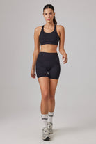 Glo Studio-Jasmine Glossy Bra Jet Black-Bralet-1-Milagron.com