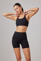 Glo Studio-Jasmine Glossy Bra Jet Black-Bralet-3-Milagron.com