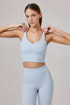 Glo Studio-Liz Glossy Crop Baby Blue-Crop Top-3-Milagron.com