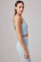Glo Studio-Liz Glossy Crop Baby Blue-Crop Top-5-Milagron.com