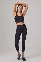 Glo Studio-Narin Glossy Legging Jet Black-Tayt-1-Milagron.com