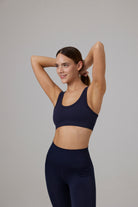 Glo Studio-Nil Seamless Bra Night Blue| Kadın Spor Ve Egzersiz Sütyeni-Bralet-2-Milagron.com