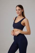 Glo Studio-Nil Seamless Bra Night Blue| Kadın Spor Ve Egzersiz Sütyeni-Bralet-4-Milagron.com