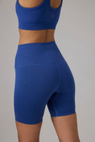 Glo Studio-Paris Seamless Biker Shorts Cobalt-Şort-4-Milagron.com