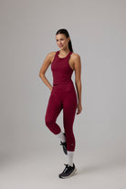 Glo Studio-Reina Seamless Legging Bordeaux-Tayt-1-Milagron.com