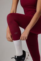 Glo Studio-Reina Seamless Legging Bordeaux-Tayt-4-Milagron.com