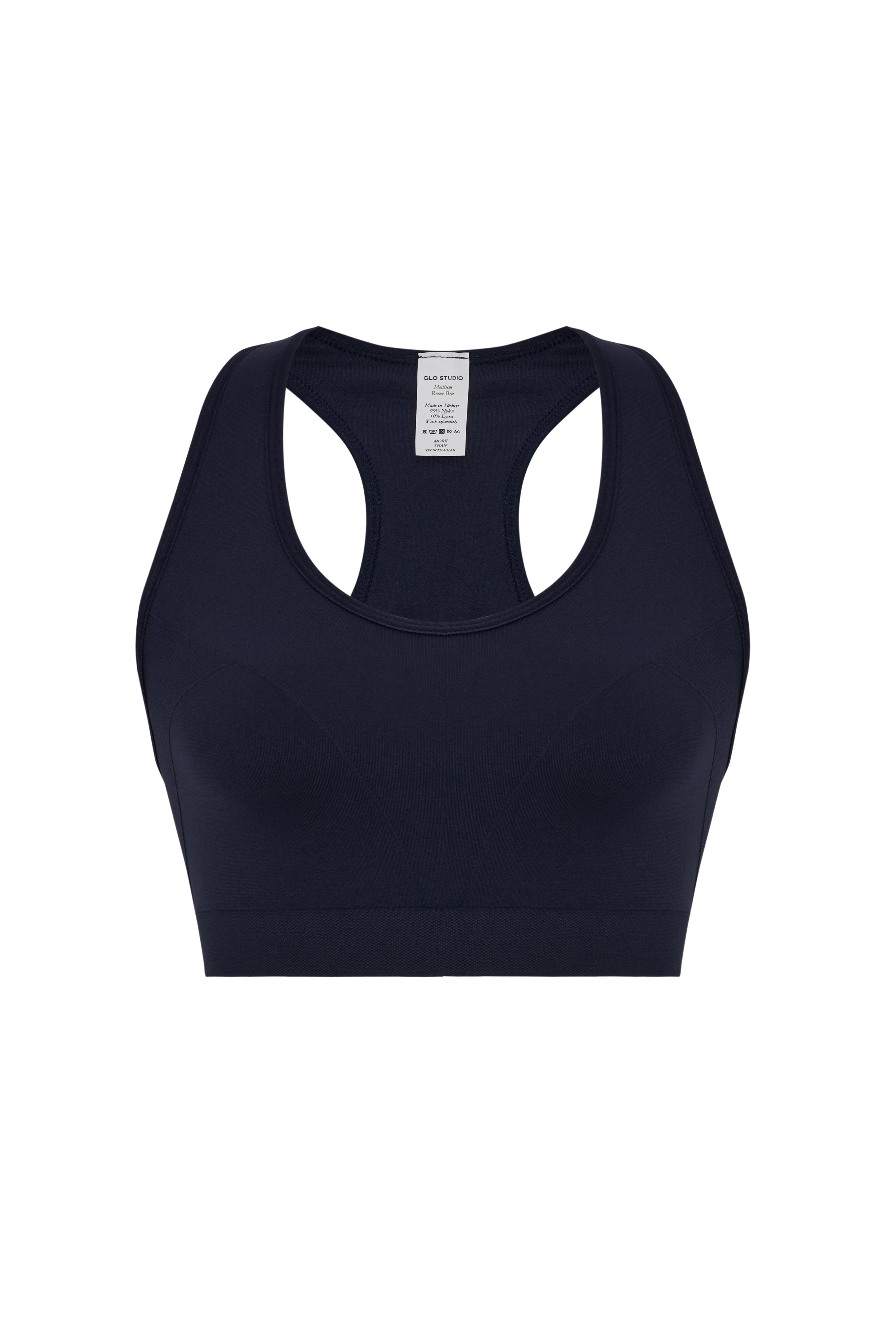 Glo Studio-Rome Seamless Bra Night Blue-Bralet-1-Milagron.com