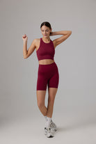 Glo Studio-Zola Seamless Crop Bordeaux-Crop Top-1-Milagron.com