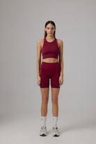 Glo Studio-Zola Seamless Crop Bordeaux-Crop Top-4-Milagron.com