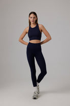 Glo Studio-Zola Seamless Crop Night Blue | Kadın Spor Ve Fitness Crop Top-Crop Top-1-Milagron.com