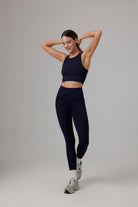 Glo Studio-Zola Seamless Crop Night Blue | Kadın Spor Ve Fitness Crop Top-Crop Top-2-Milagron.com