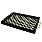 Glore A08-006 Damalı El Geçmekli Tepsi 31x46 Cm 81829