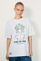 Gods Next Door-Eyes Up Here!-T-Shirts-3-Milagron.com