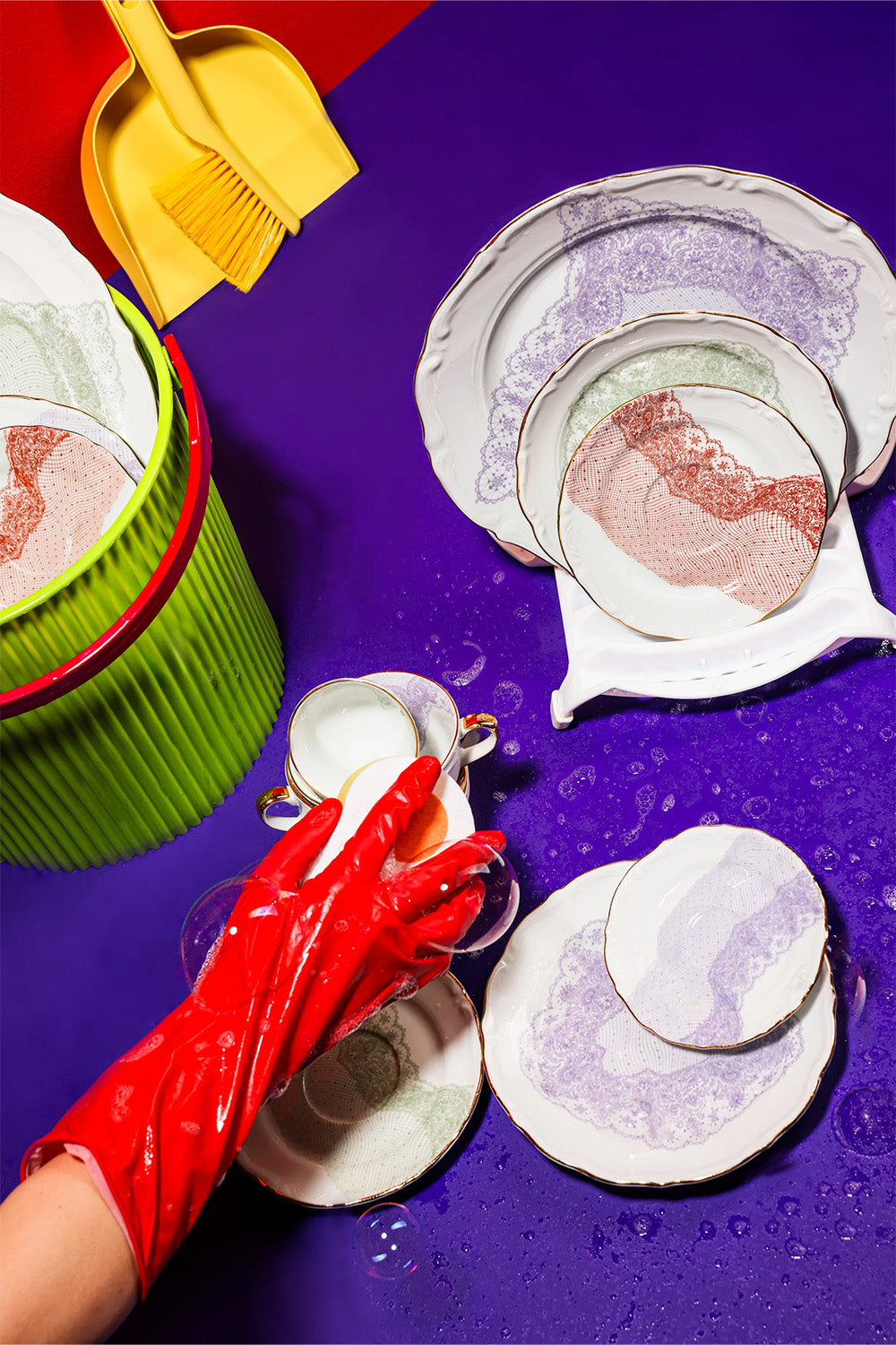 Volante Dentelle 19 Cm Porselen Tabak - 0