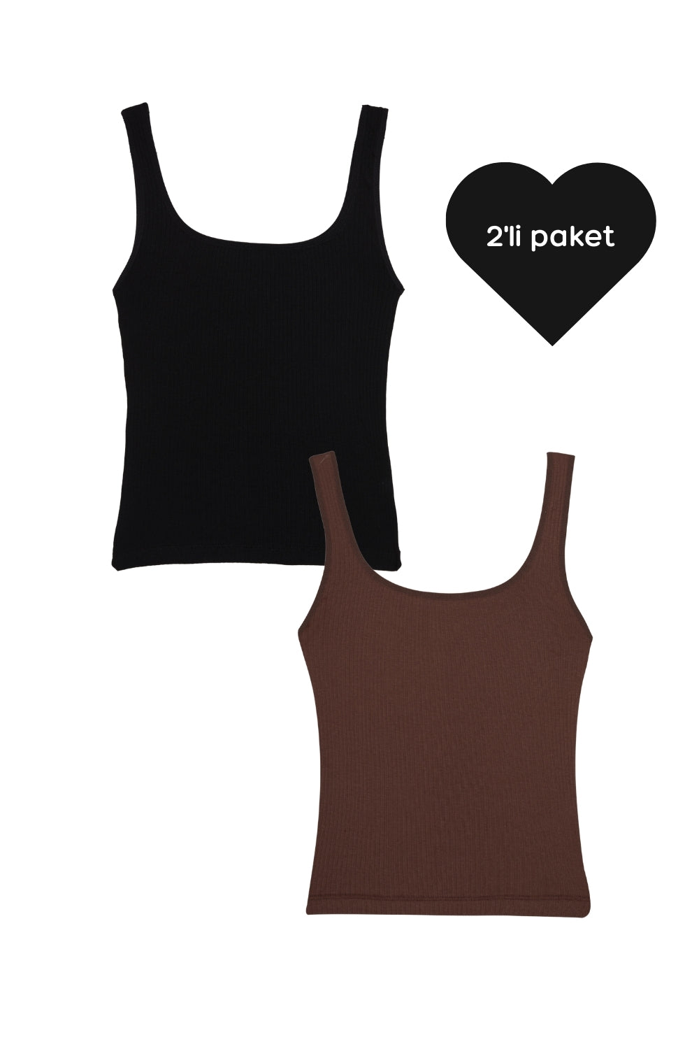 Atlet - 2'li Paket - Siyah,kahverengi - 0