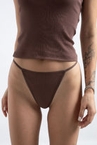 G-string - 3'lü Paket - Kahverengi,pudra,yeşil - 1