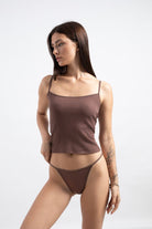 G-string - 3'lü Paket - Kahverengi,pudra,yeşil - 2