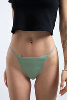 G-string - 3'lü Paket - Kahverengi,pudra,yeşil - 4