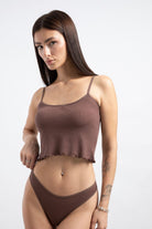 Tanga - 3'lü Paket - Pudra,kahverengi,lacivert - 1