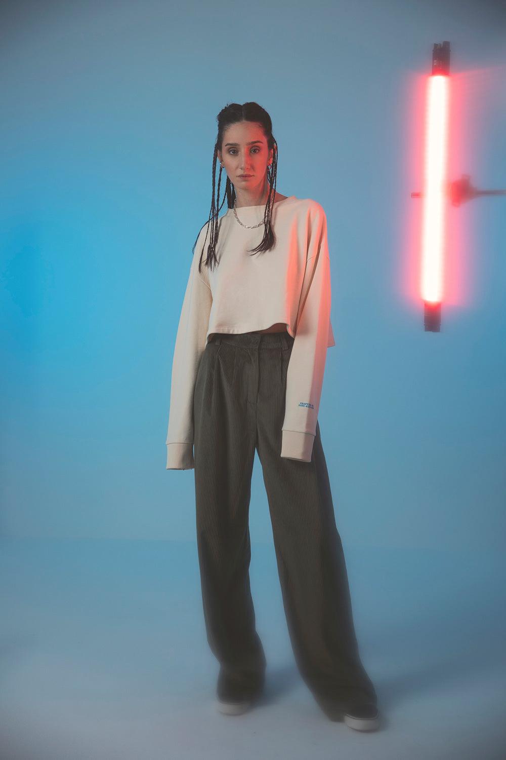 Gruff-White Crop-Sweatshirts & Hoodies-1-Milagron.com