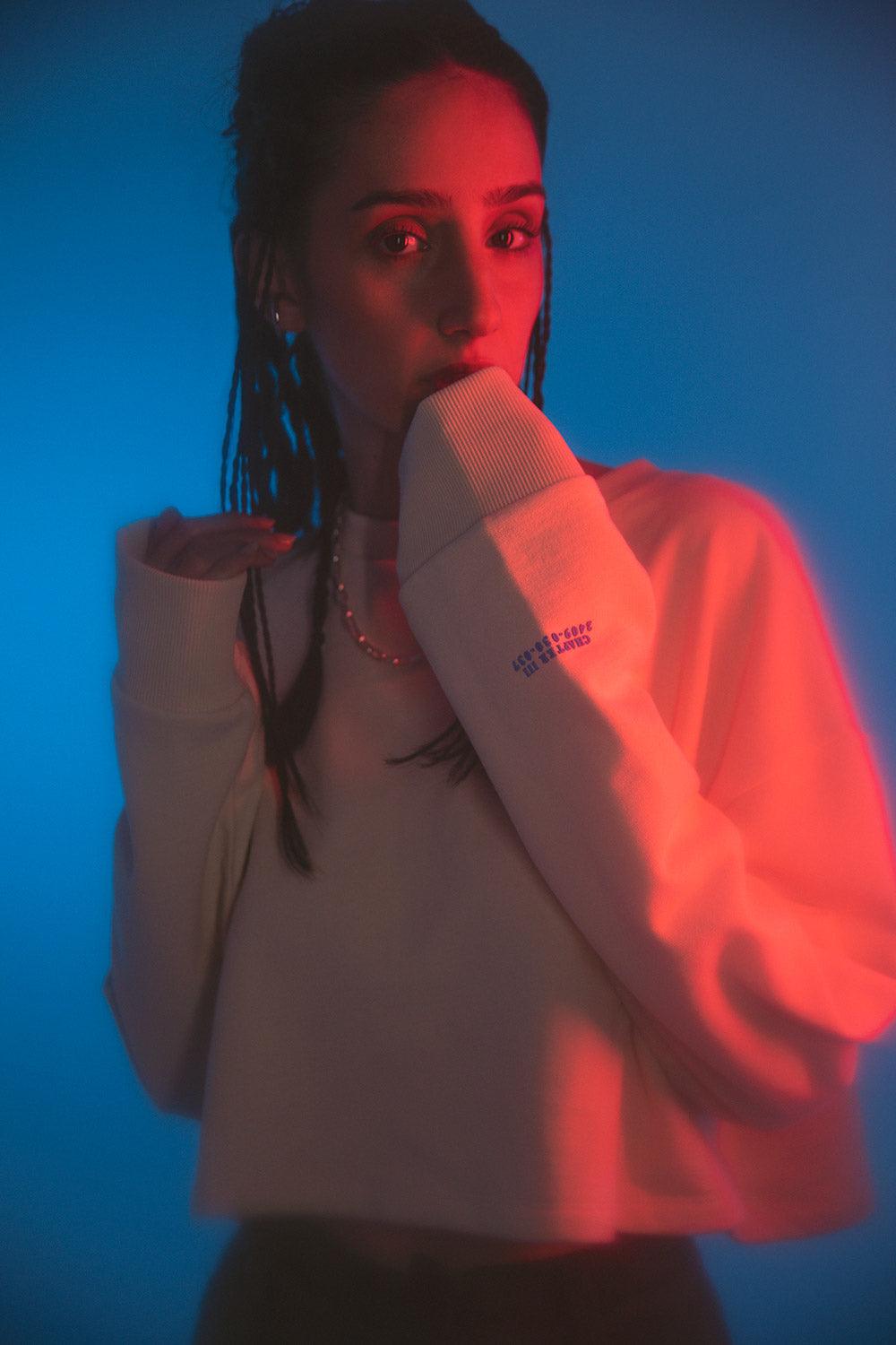 Gruff-White Crop-Sweatshirts & Hoodies-2-Milagron.com