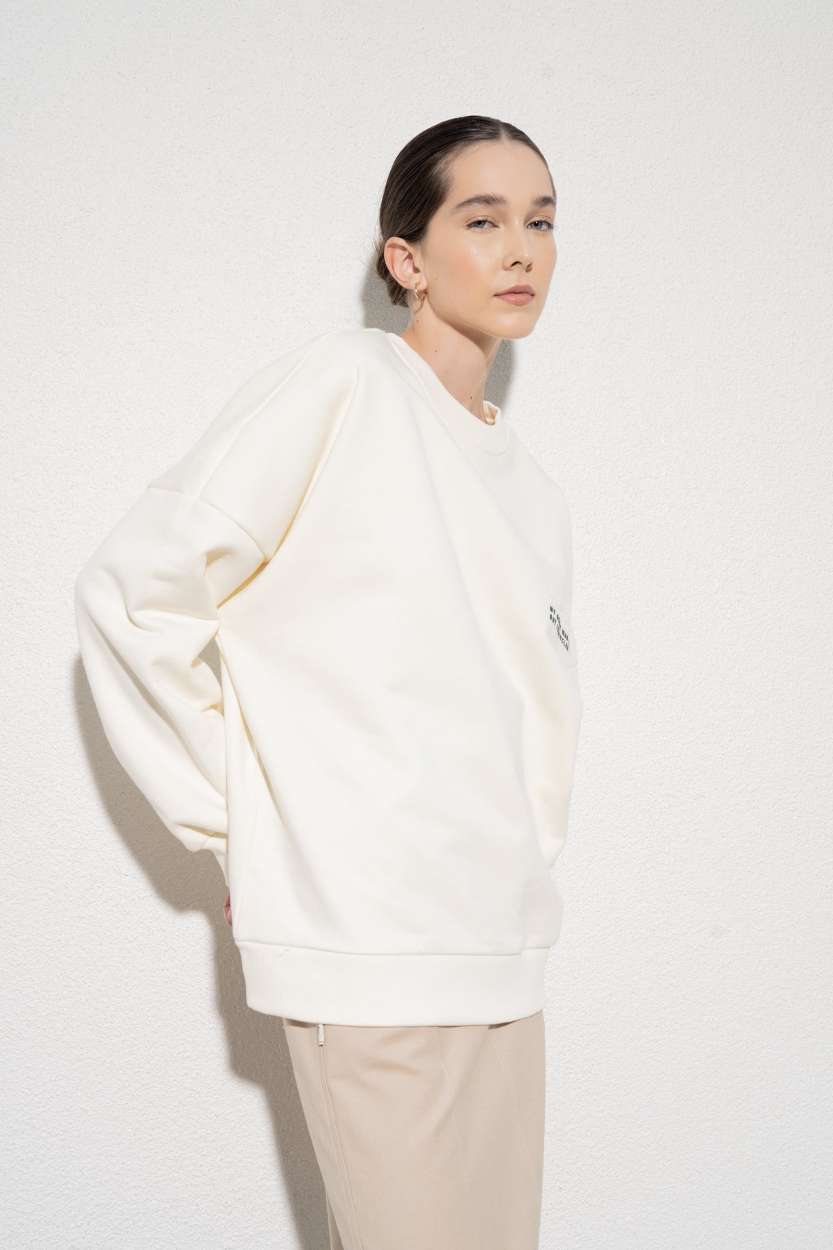 Bari Sweatshirt - Beyaz