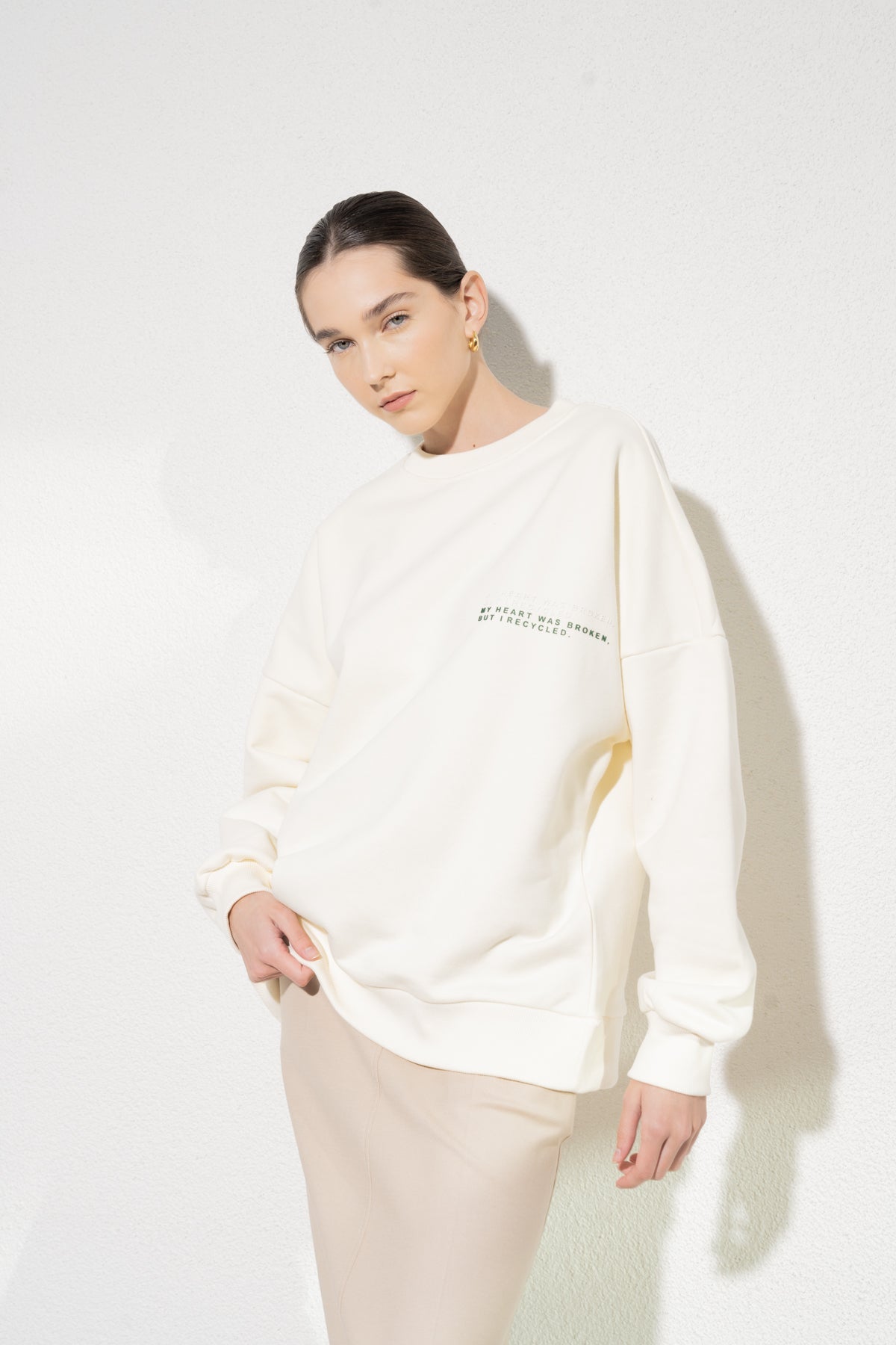 Bari Sweatshirt - Beyaz