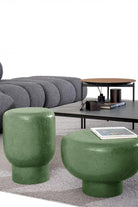 Pari Green Yeşil Beton Tasarım Sehpa Takımı - 5