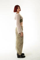 Handarte Los Angeles-Bej El Örgüsü Crop Top-Crop Top-3-Milagron.com