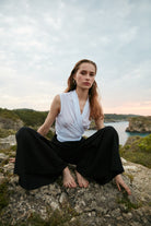 Handarte Los Angeles-Beyaz Kruvaze Gömlek-Gömlek-2-Milagron.com