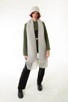 Handarte Los Angeles-Gri El Örgüsü Atkı-Atkı-1-Milagron.com