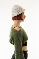 Handarte Los Angeles-Gri El Örgüsü Bucket şapka-Şapka-4-Milagron.com