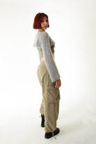 Handarte Los Angeles-Gri El Örgüsü Crop Top-Crop Top-3-Milagron.com