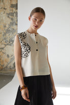 Handarte Los Angeles-Hakim Yaka Bluz-Bluz-6-Milagron.com