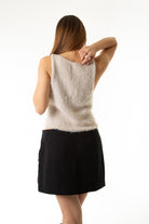 Handarte Los Angeles-Krem El Örgüsü Süveter-Top-5-Milagron.com