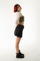 Handarte Los Angeles-Krem File El Örgüsü Crop Top-Crop Top-3-Milagron.com