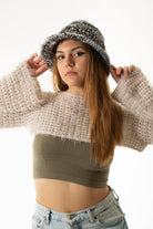 Handarte Los Angeles-Siyah / Gri El örgüsü Bucket şapka-Şapka-1-Milagron.com