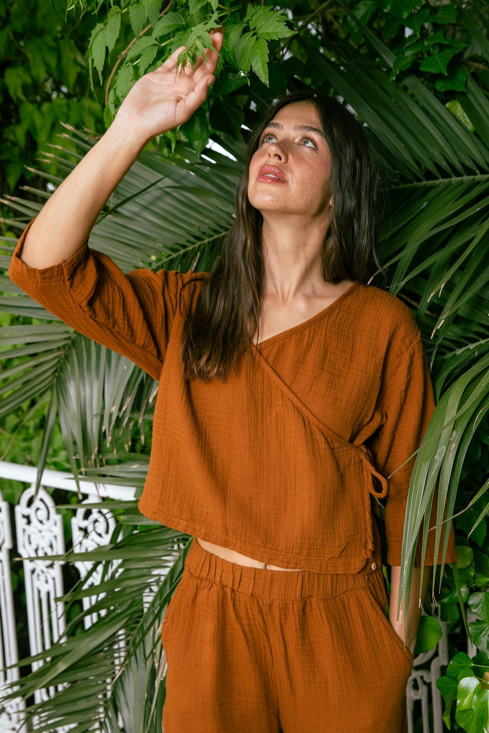 Handarte Los Angeles-Tarçın Müslin Wrap Top-Top-4-Milagron.com