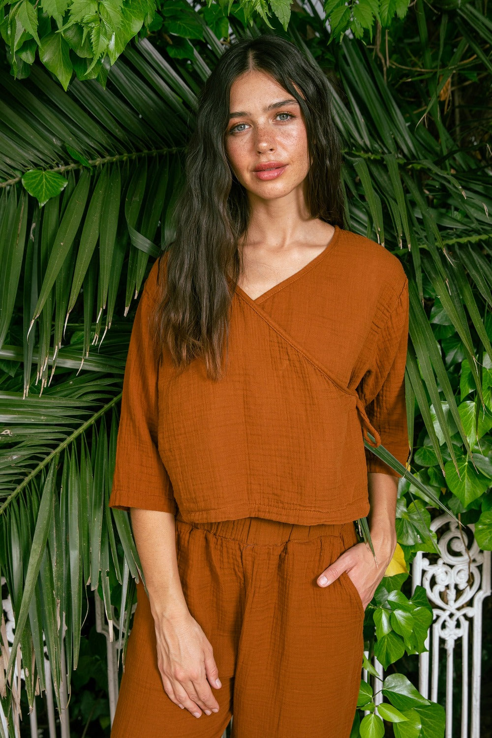 Handarte Los Angeles-Tarçın Müslin Wrap Top-Top-6-Milagron.com