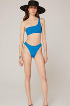 Haracci-Auretta Tek Omuzlu Brazilian Mavi Bikini Set-Bikini & Mayo-1-Milagron.com